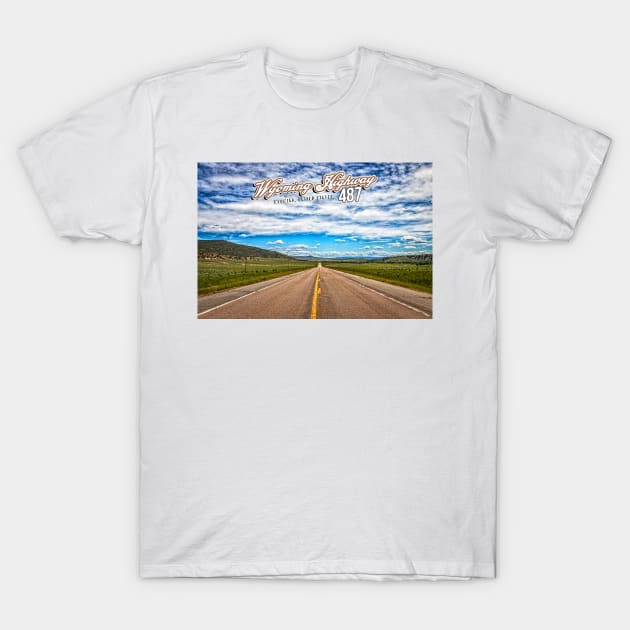 Wyoming Highway 487 near Casper Mountain T-Shirt by Gestalt Imagery